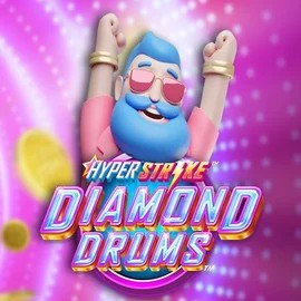Hyper Strike Diamond Drums slot visual from Gameburger Studios available on leovegascasino.gr